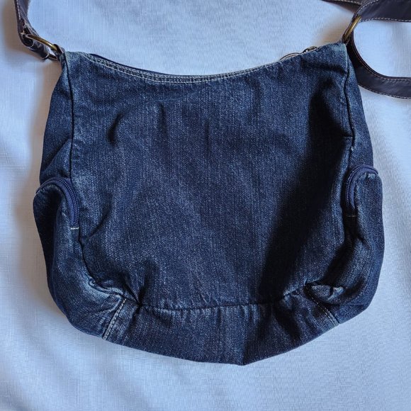 Denim/ Leather Crossbody Bag - Picture 8 of 16